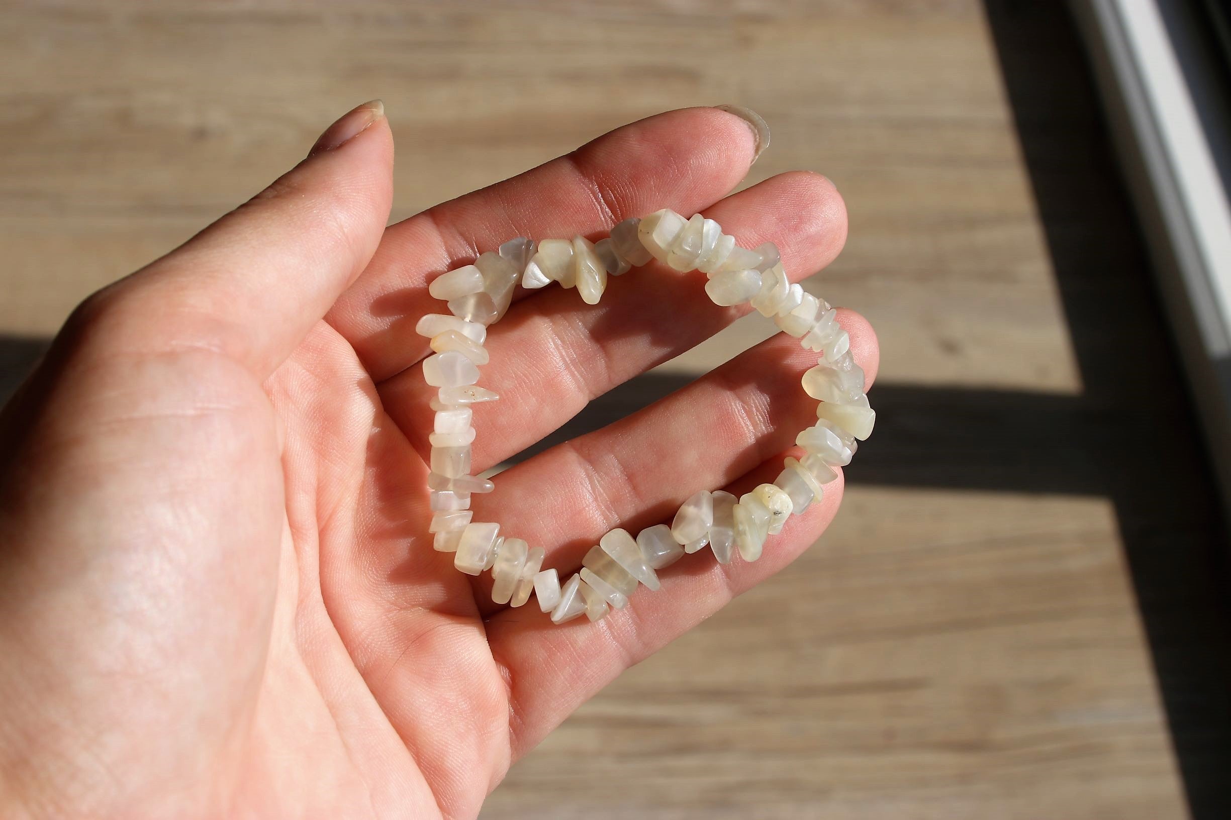 Moonstone Chip Bracelet